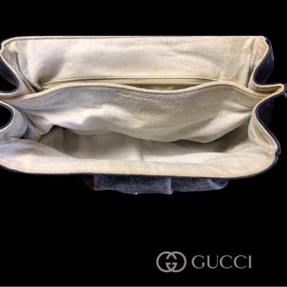 Gucci Black and Gray Crossbody Bag with Structured Design - Picture 5 of 9